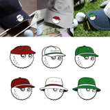 Maxbell Golf Ball Marker Magnetic Hat Clip Zinc Alloy for Men Women Golf Accessories Red 3.4x3.2x1cm