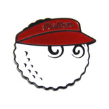 Maxbell Golf Ball Marker Magnetic Hat Clip Zinc Alloy for Men Women Golf Accessories Red 3.4x3.2x1cm