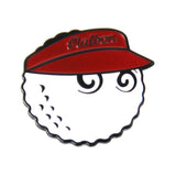 Maxbell Golf Ball Marker Magnetic Hat Clip Zinc Alloy for Men Women Golf Accessories Red 3.4x3.2x1cm