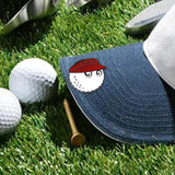 Maxbell Golf Ball Marker Magnetic Hat Clip Zinc Alloy for Men Women Golf Accessories Red 3.4x3.2x1cm