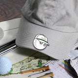 Maxbell Golf Ball Marker Magnetic Hat Clip Zinc Alloy for Men Women Golf Accessories White 3.4x3.4x1cm