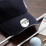 Maxbell Golf Ball Marker Magnetic Hat Clip Zinc Alloy for Men Women Golf Accessories White 3.4x3.4x1cm