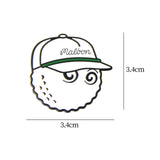 Maxbell Golf Ball Marker Magnetic Hat Clip Zinc Alloy for Men Women Golf Accessories White 3.4x3.4x1cm