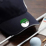 Maxbell Golf Ball Marker Magnetic Hat Clip Zinc Alloy for Men Women Golf Accessories Green 3.4x3.4x1cm