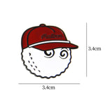 Maxbell Golf Ball Marker Magnetic Hat Clip Zinc Alloy for Men Women Golf Accessories Red 3.4x3.4x1cm