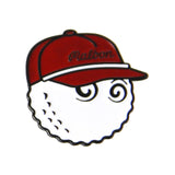 Maxbell Golf Ball Marker Magnetic Hat Clip Zinc Alloy for Men Women Golf Accessories Red 3.4x3.4x1cm