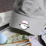 Maxbell Golf Ball Marker Magnetic Hat Clip Zinc Alloy for Men Women Golf Accessories White 3.6x3x1cm