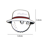 Maxbell Golf Ball Marker Magnetic Hat Clip Zinc Alloy for Men Women Golf Accessories White 3.6x3x1cm