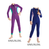 Maxbell Kids Wetsuit 2.5mm Neoprene Nylon for Scuba Snorkeling Kayaking Wave Surfing Purple S