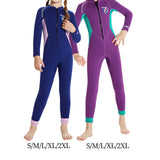 Maxbell Kids Wetsuit 2.5mm Neoprene Nylon for Scuba Snorkeling Kayaking Wave Surfing Purple S