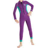 Maxbell Kids Wetsuit 2.5mm Neoprene Nylon for Scuba Snorkeling Kayaking Wave Surfing Purple M