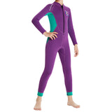 Maxbell Kids Wetsuit 2.5mm Neoprene Nylon for Scuba Snorkeling Kayaking Wave Surfing Purple M