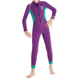 Maxbell Kids Wetsuit 2.5mm Neoprene Nylon for Scuba Snorkeling Kayaking Wave Surfing Purple L