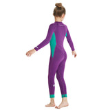 Maxbell Kids Wetsuit 2.5mm Neoprene Nylon for Scuba Snorkeling Kayaking Wave Surfing Purple L