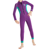 Maxbell Kids Wetsuit 2.5mm Neoprene Nylon for Scuba Snorkeling Kayaking Wave Surfing Purple XL