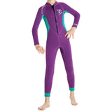 Maxbell Kids Wetsuit 2.5mm Neoprene Nylon for Scuba Snorkeling Kayaking Wave Surfing Purple XL