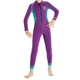 Maxbell Kids Wetsuit 2.5mm Neoprene Nylon for Scuba Snorkeling Kayaking Wave Surfing Purple XXL