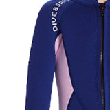 Maxbell Kids Wetsuit 2.5mm Neoprene Nylon for Scuba Snorkeling Kayaking Wave Surfing Navy Blue XL