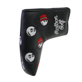 Maxbell Golf Club Covers Wrap Head Protection Funny Universal Golf Putter Head Cover black red