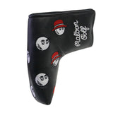 Maxbell Golf Club Covers Wrap Head Protection Funny Universal Golf Putter Head Cover black red