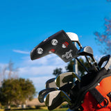 Maxbell Golf Club Covers Wrap Head Protection Funny Universal Golf Putter Head Cover black red