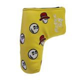 Maxbell Golf Club Covers Wrap Head Protection Funny Universal Golf Putter Head Cover yellow red