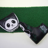 Maxbell Golf Putter Head Covers for Men Women PU Leather Panda Embroidered Headcover