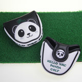 Maxbell Golf Putter Head Covers for Men Women PU Leather Panda Embroidered Headcover