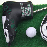 Maxbell Golf Putter Head Covers for Men Women PU Leather Panda Embroidered Headcover