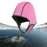Maxbell 2mm Neoprene Diving Hood for Women Men Swim Hat for Surfing Rafting Canoeing Pink