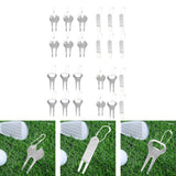 Maxbell 6x Golf Divot Tools Gadgets Lawn Repair Prong for Training Gifts Practice