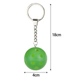 Maxbell 12 Pieces Pickleball Keychain Bag Pendant for Luggage Tags Purse Accessories Green