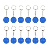 Maxbell 12 Pieces Pickleball Keychain Bag Pendant for Luggage Tags Purse Accessories Blue