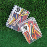 Maxbell 40Pcs Golf Tees with Storage Case Golf Practice for Players Beginners Golfer