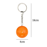 Maxbell 12x Key Chains Holder Bag Pendant Ball Keychains for Backpack Handbag Orange