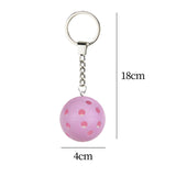 Maxbell 12x Key Chains Holder Bag Pendant Ball Keychains for Backpack Handbag Pink