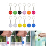 Maxbell 12x Key Chains Holder Bag Pendant Ball Keychains for Backpack Handbag Multi Color
