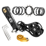 Maxbell Mountain Bike Single Speed Conversion Set Bicycle Components Chain Tensioner 12T Black