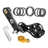 Maxbell Mountain Bike Single Speed Conversion Set Bicycle Components Chain Tensioner 12T Black