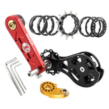 Maxbell Mountain Bike Single Speed Conversion Set Bicycle Components Chain Tensioner 12T Red