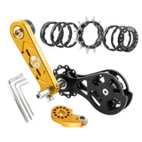 Maxbell Mountain Bike Single Speed Conversion Set Bicycle Components Chain Tensioner 12T Gold
