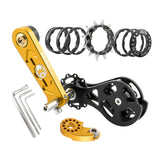 Maxbell Mountain Bike Single Speed Conversion Set Bicycle Components Chain Tensioner 12T Gold