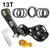 Maxbell Mountain Bike Single Speed Conversion Set Bicycle Components Chain Tensioner 13T Black