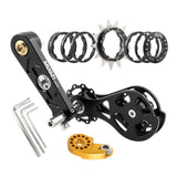 Maxbell Mountain Bike Single Speed Conversion Set Bicycle Components Chain Tensioner 13T Black