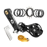 Maxbell Mountain Bike Single Speed Conversion Set Bicycle Components Chain Tensioner 13T Black