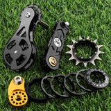 Maxbell Mountain Bike Single Speed Conversion Set Bicycle Components Chain Tensioner 13T Black