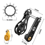 Maxbell Mountain Bike Single Speed Conversion Set Bicycle Components Chain Tensioner 13T Black