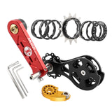 Maxbell Mountain Bike Single Speed Conversion Set Bicycle Components Chain Tensioner 13T Red