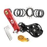 Maxbell Mountain Bike Single Speed Conversion Set Bicycle Components Chain Tensioner 13T Red