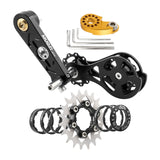 Maxbell Bike Single Speed Conversion Kit Repair Outdoor Riding Bike Chain Tensioners 20T Black